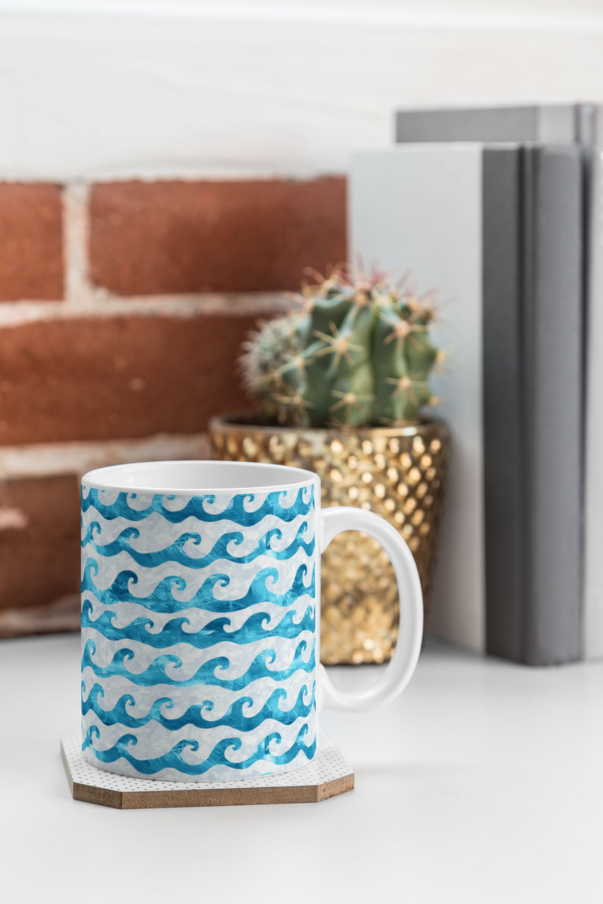 Ocean Swell Non-Breakable Coffee Mug Set