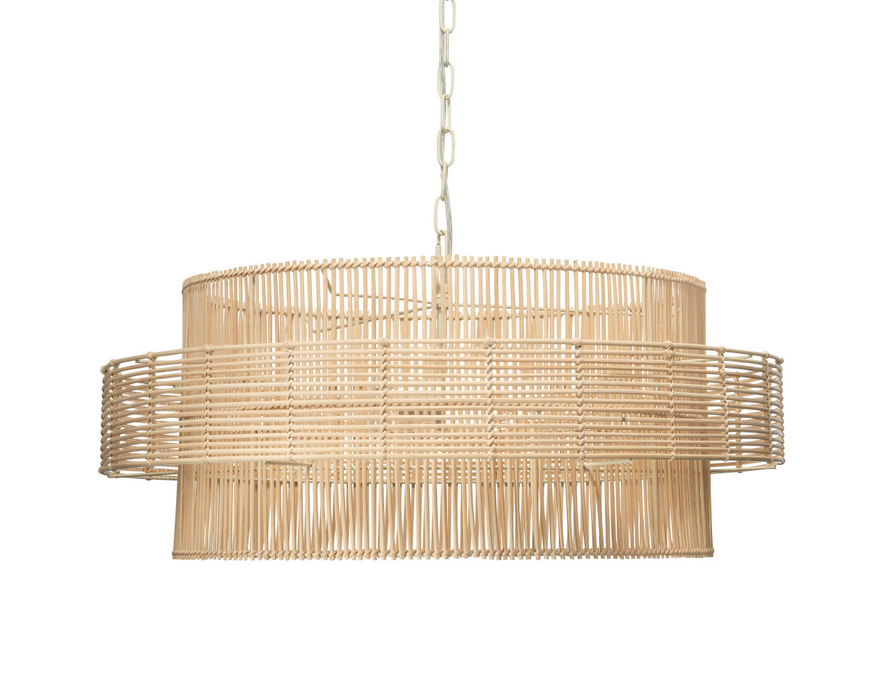 natural fiber chandelier