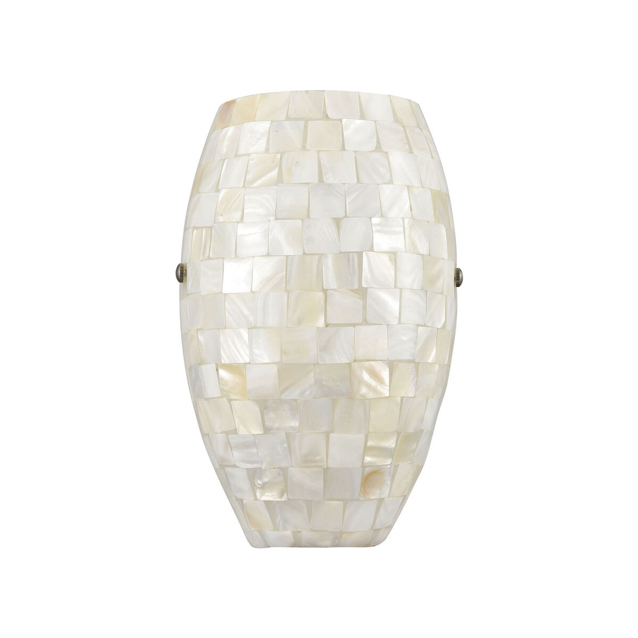 Capri 1-Light Cream Capiz Shell Sconce - Gorgeous Lighting