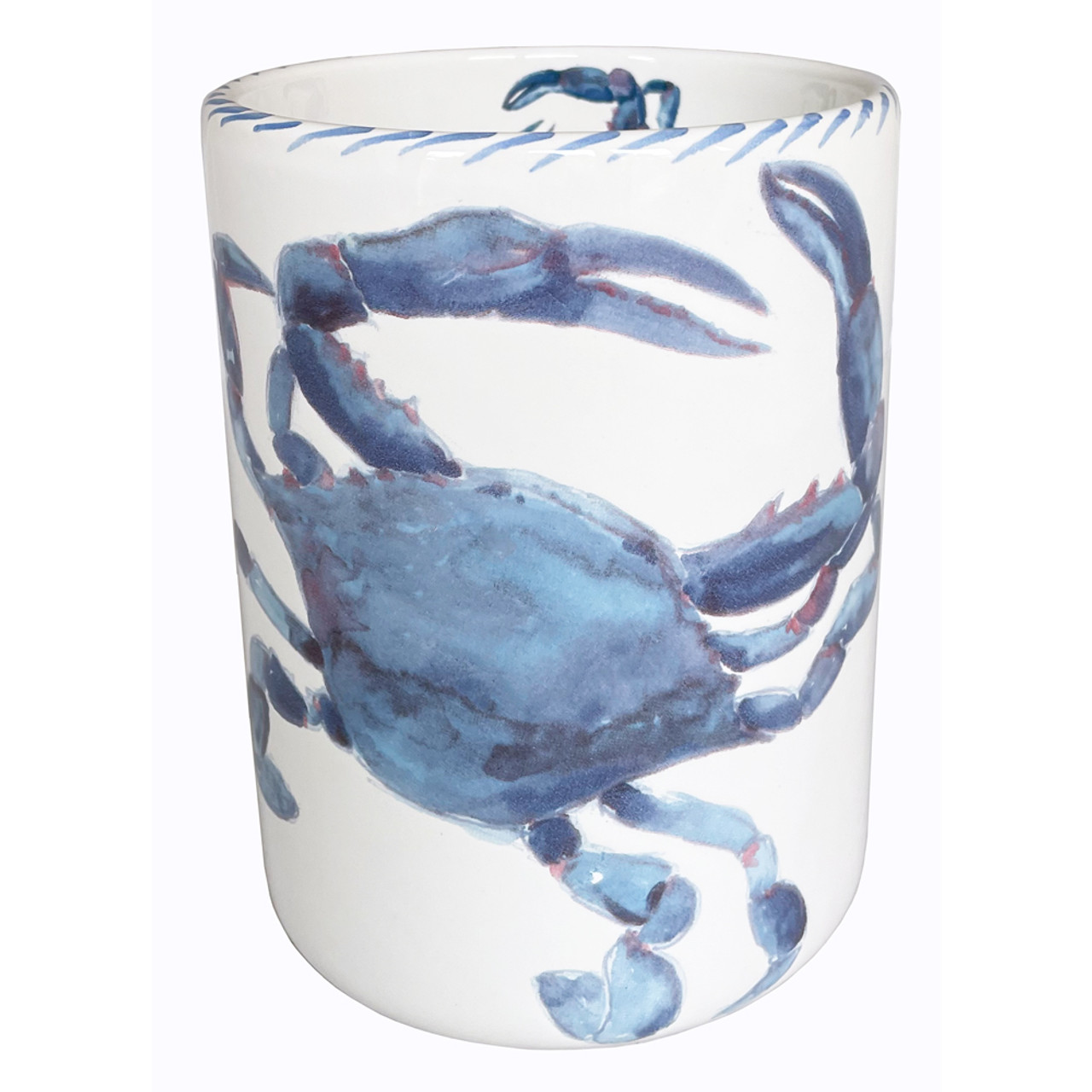 Utensil Holder - Crab - Great Bay Pottery