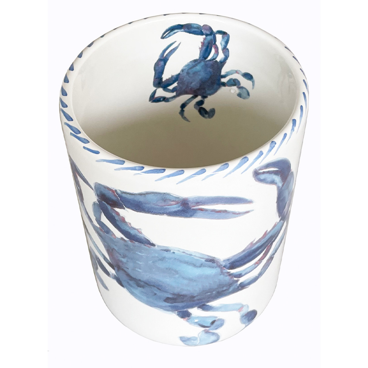 Utensil Holder - Crab - Great Bay Pottery