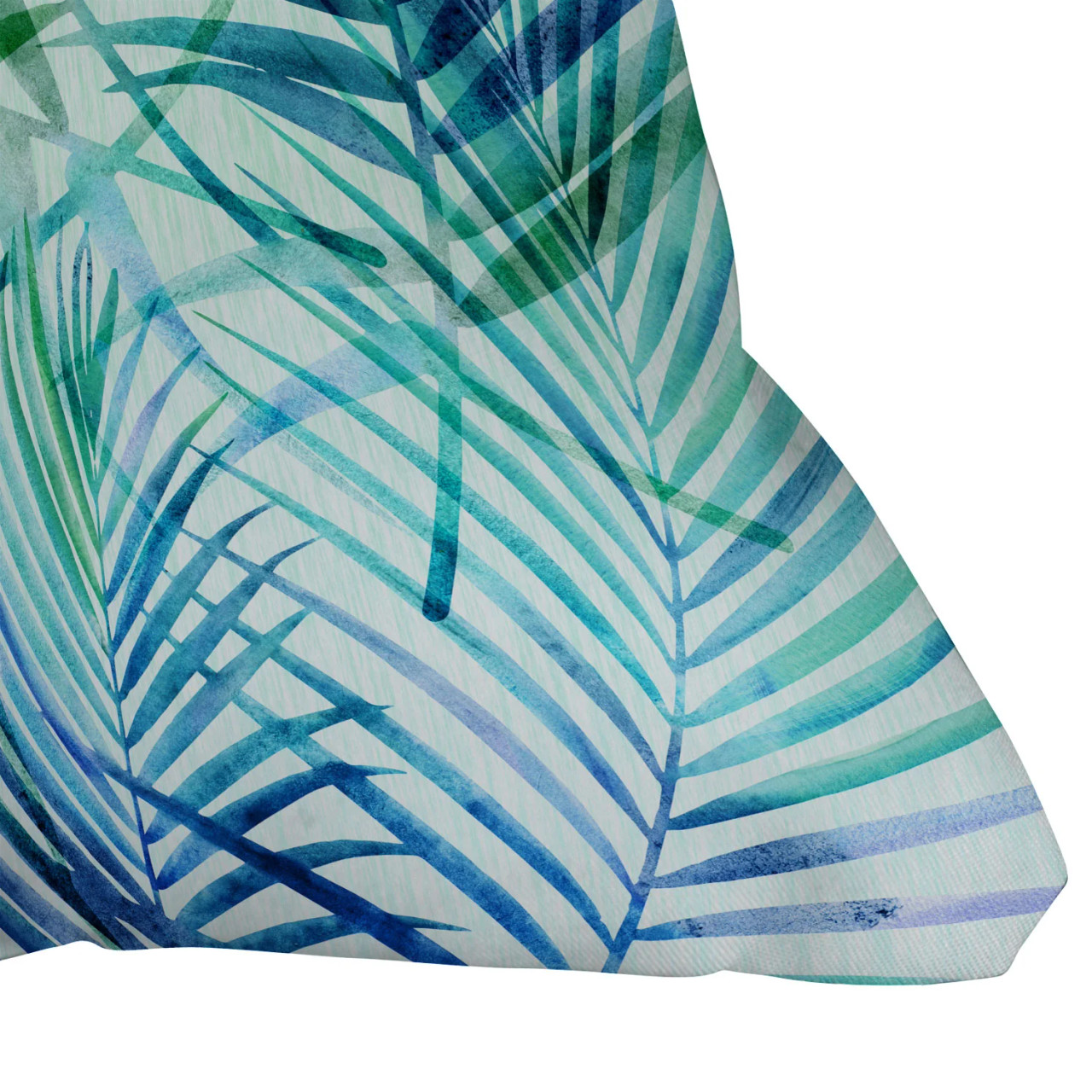 Modern Tropical Palm Leaves Pillow - Thumbnail 3