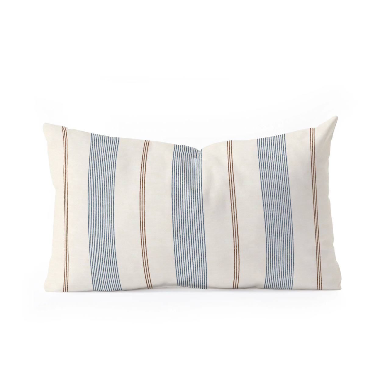 Coastal Decorative Pillows, Stripe Tassel, Taupe | Crumbs Home