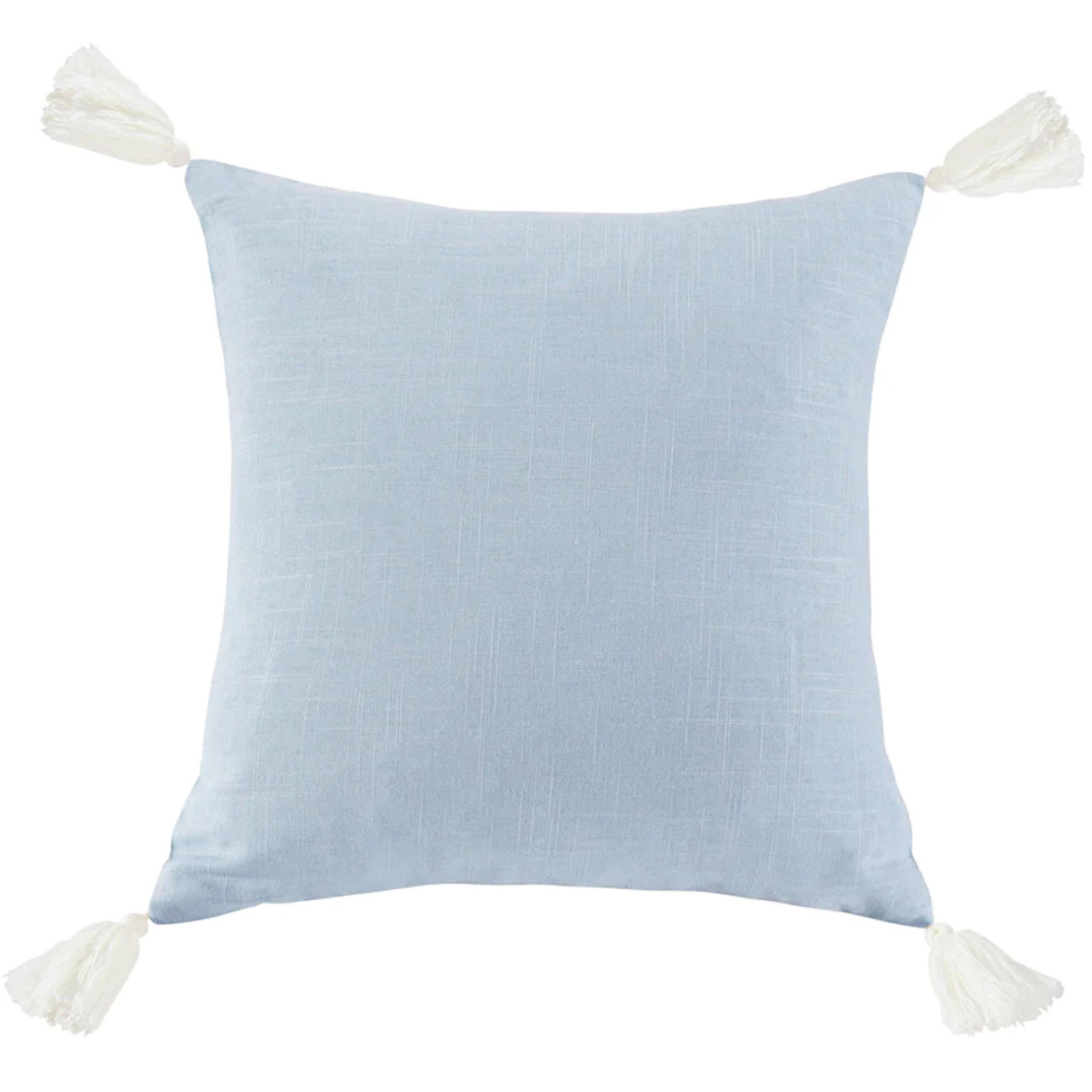 Light blue 2025 linen pillow