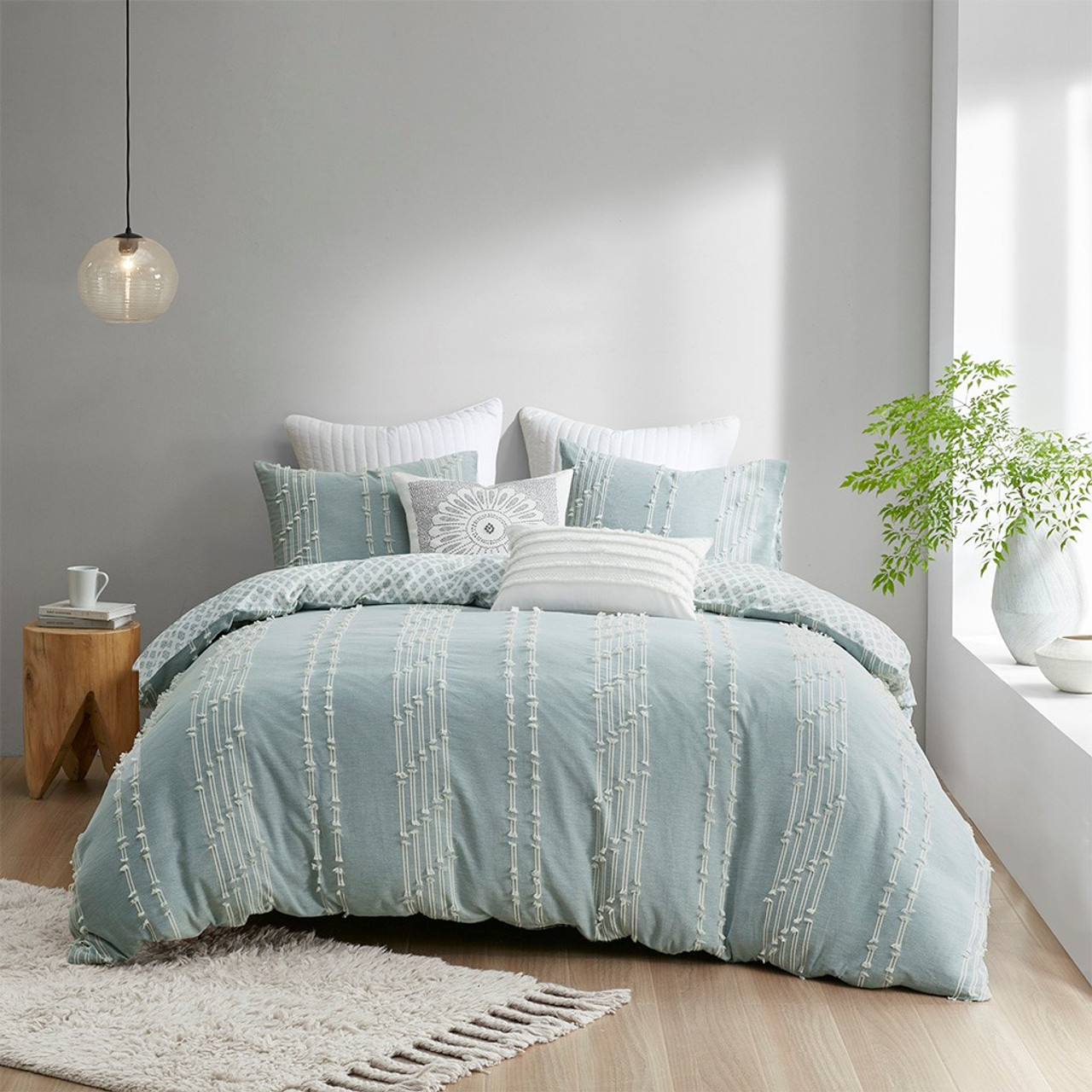 Brushed Cotton Duvet Cover & Shams Set