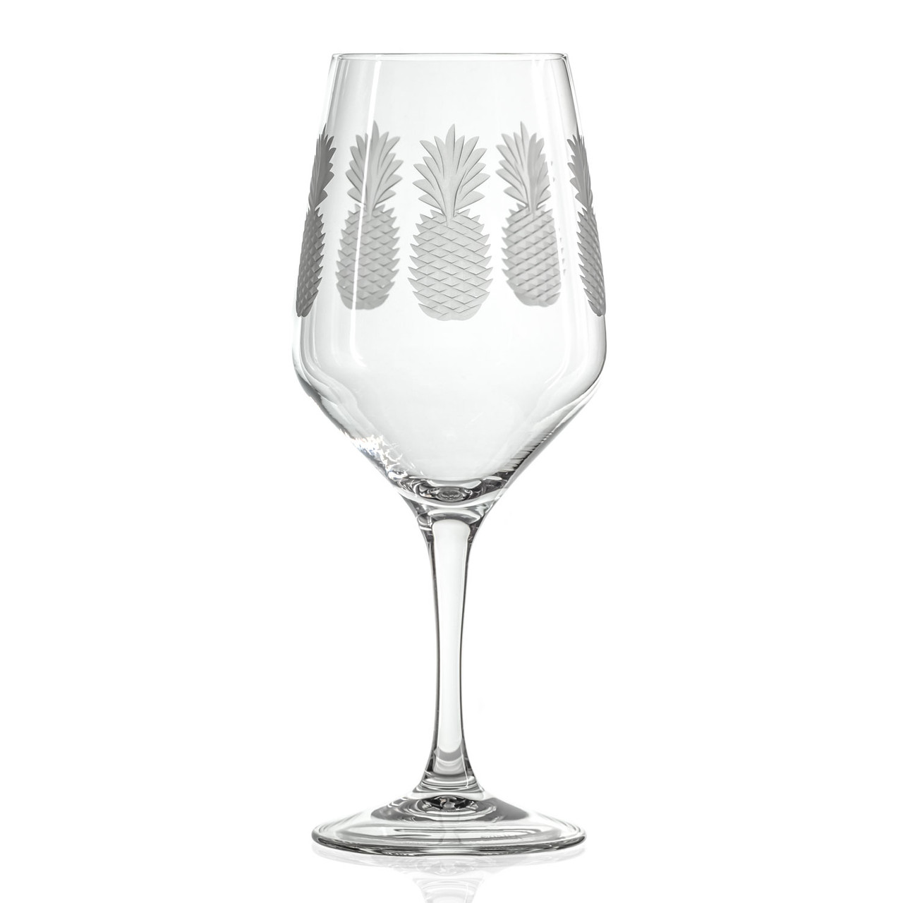 White Wine- Engraved Coordinates Glasses - Set of Two – Pineapples Palms Too