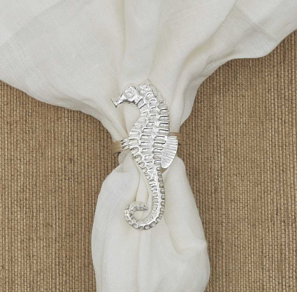 Caron's Beach House Seahorse Napkin Rings - Thumbnail 3