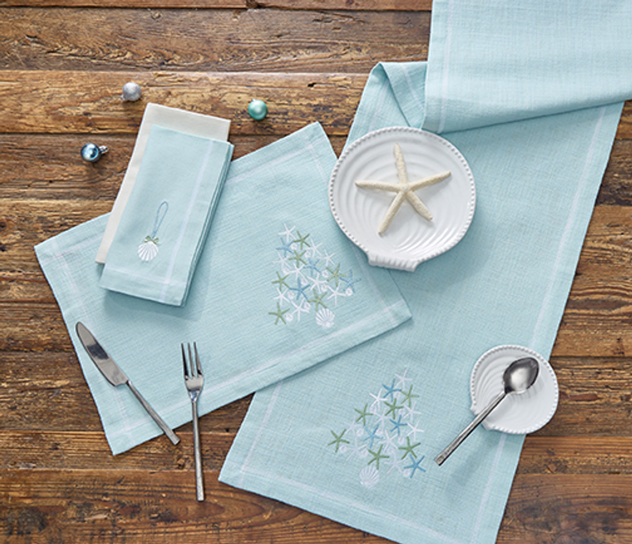 Linen Hemstitch Placemats - Set of 4 — The Horseshoe Crab
