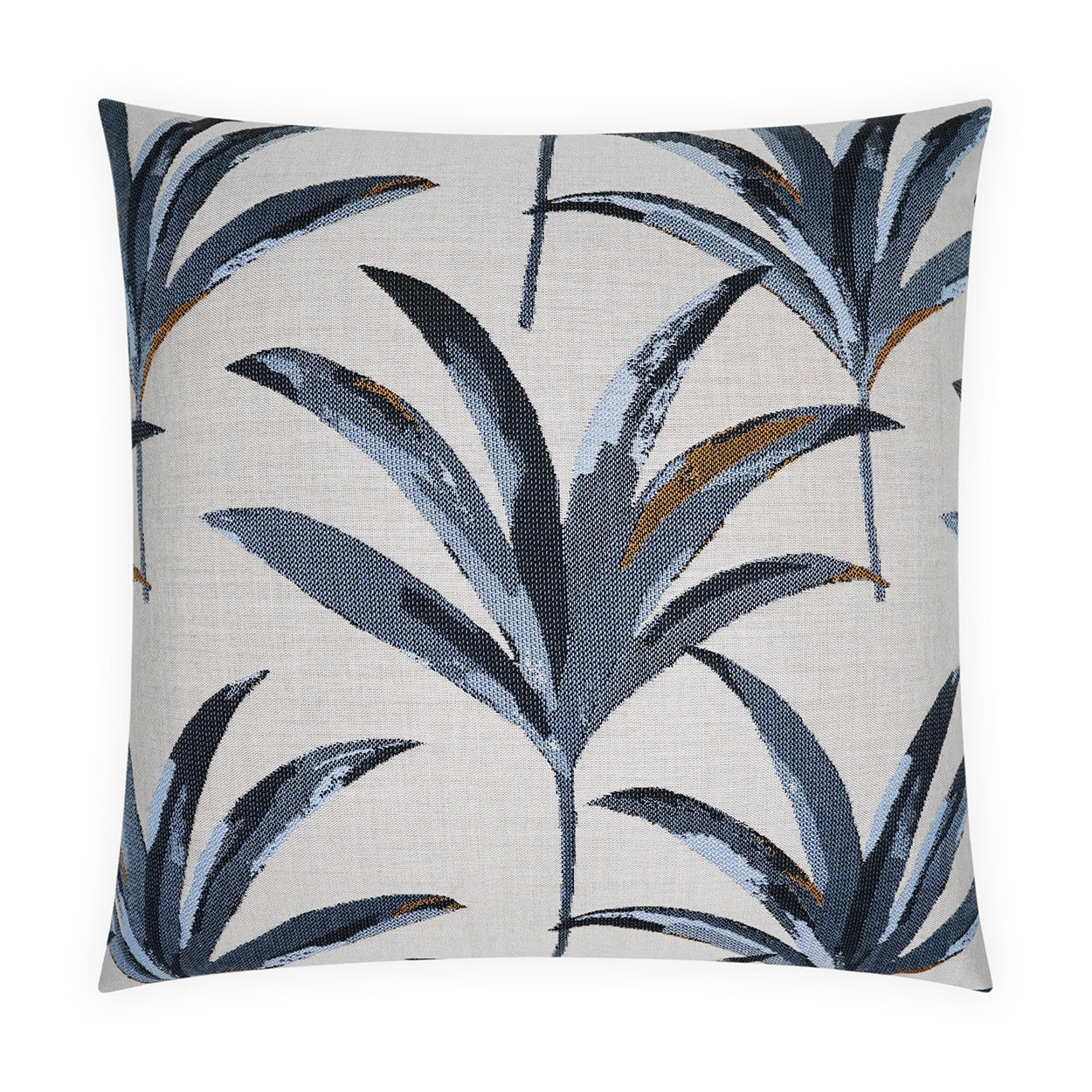Martinique Blue Palms Luxury Outdoor Pillow