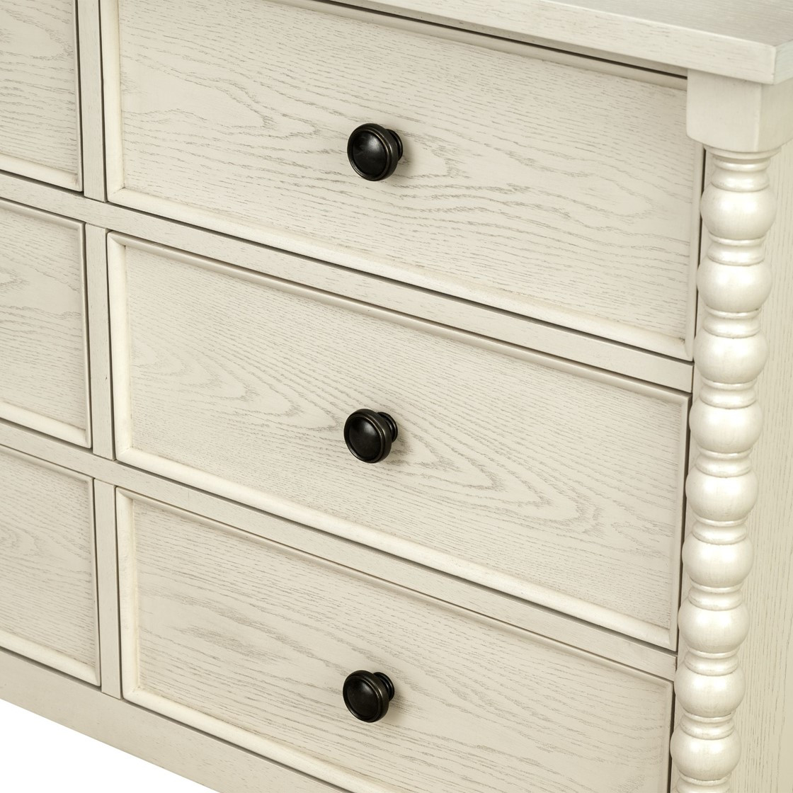 Havenport Antique Cream 6-Drawer Dresser | Caron's Beach House