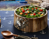 Crab in Net Salad Bowl-Large beauty image Crab in Net Salad Bowl-Large beauty image