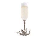 Octopus Pewter Stemmed Flute with champagne Octopus Pewter Stemmed Flute with champagne