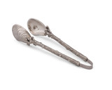 Oyster and Coral Serving Tongs view 2 Oyster and Coral Serving Tongs view 2