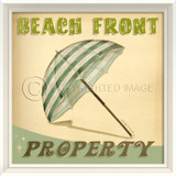 Beach Front Property Retro Poster Art Beach Front Property Retro Poster Art