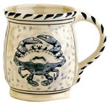 Blue Crab Mugs - set of 4 Blue Crab Mugs - set of 4