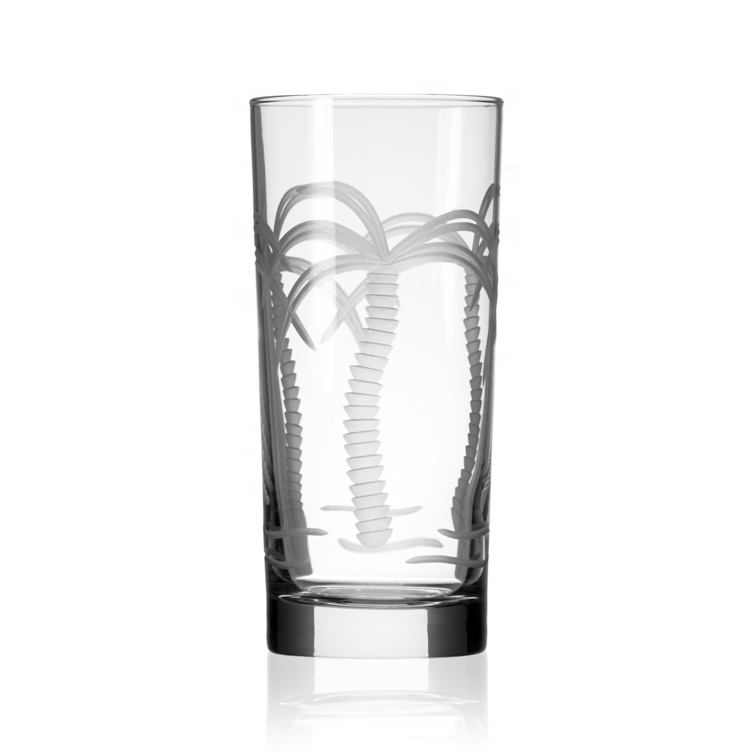 Palm Tree Etched Cooler GlassesSet of 4 Caron's Beach House