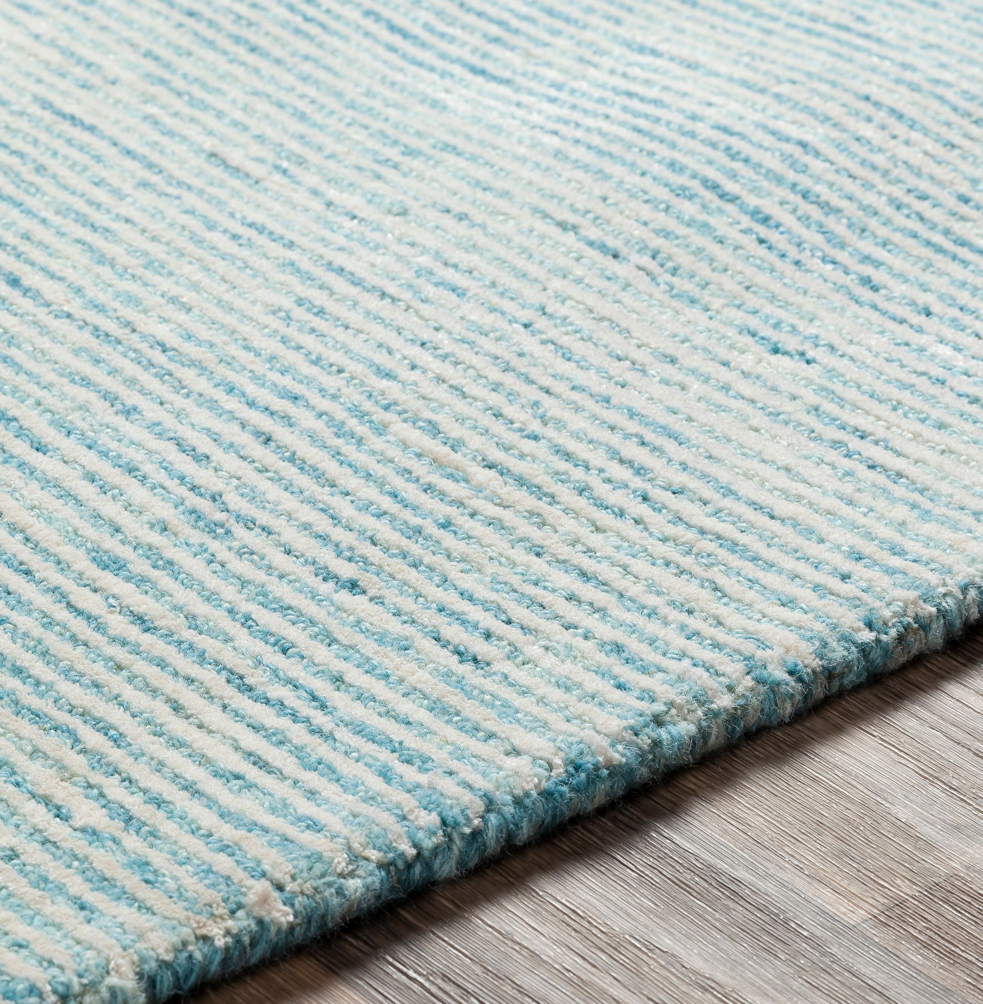 Aqua Strada Wool and Viscose Rug Caron's Beach House