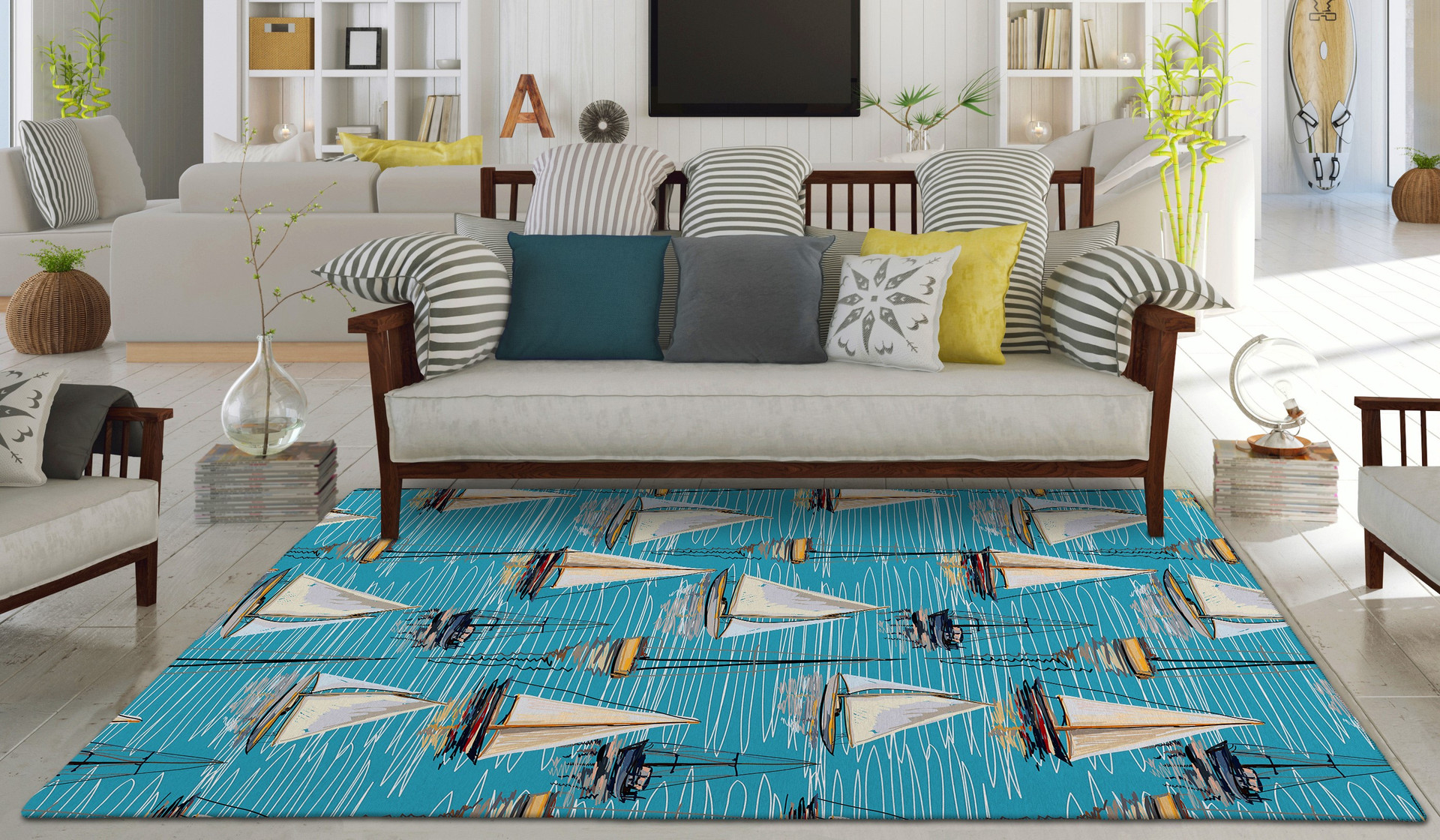 Nautical Area Rugs | Caron’s Beach House