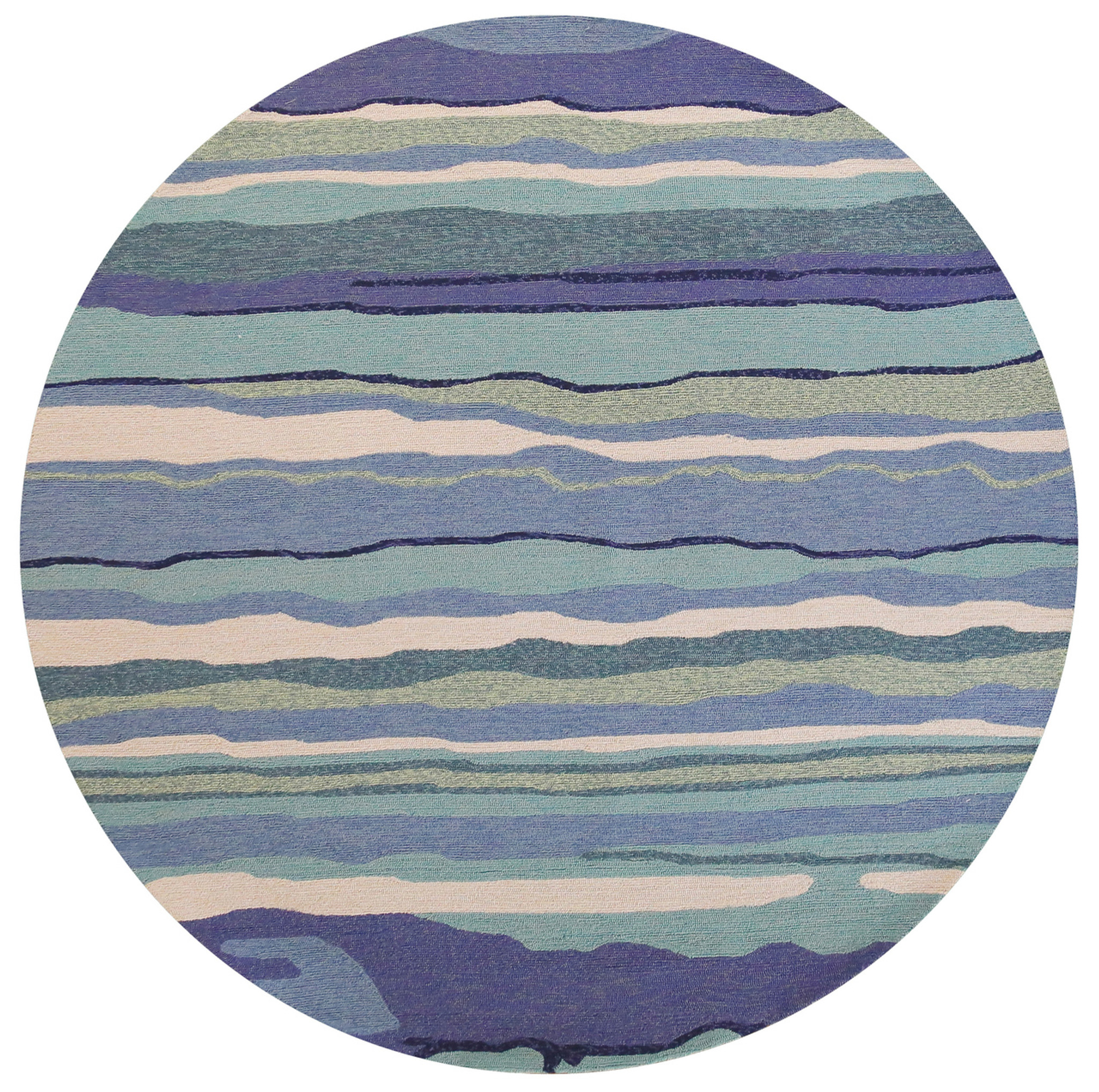 Ocean Lagoon Waves Area Rug Caron's Beach House