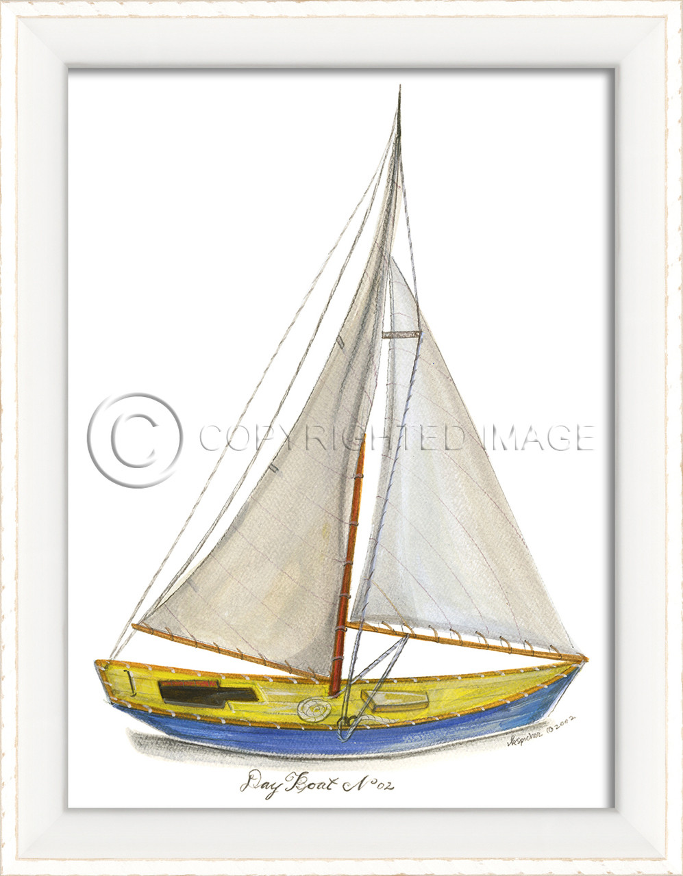 Day Boat No 2 Cottage Wall Art