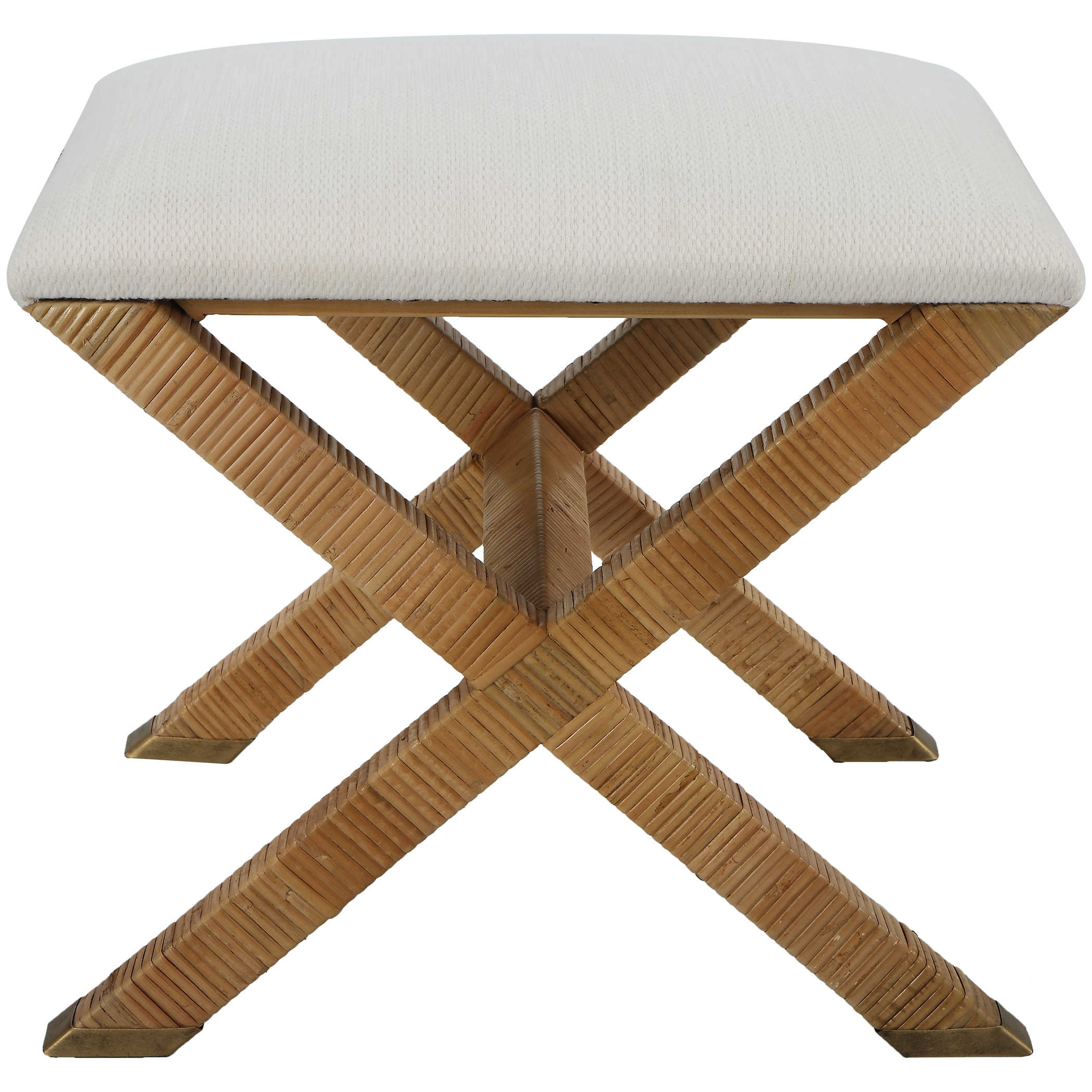 Kona Rattan Cushioned Long Bench | Caron's Beach House