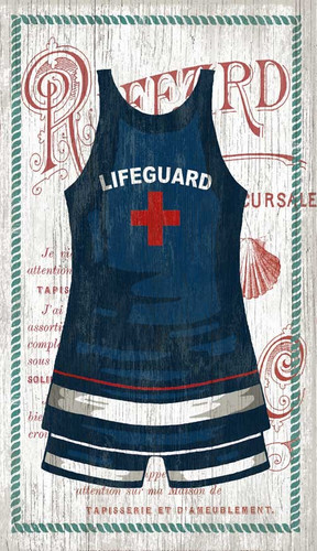 The Blue Lifeguard Swimsuit Custom Art