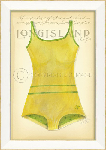 Vintage Swimsuit Art - Long Island