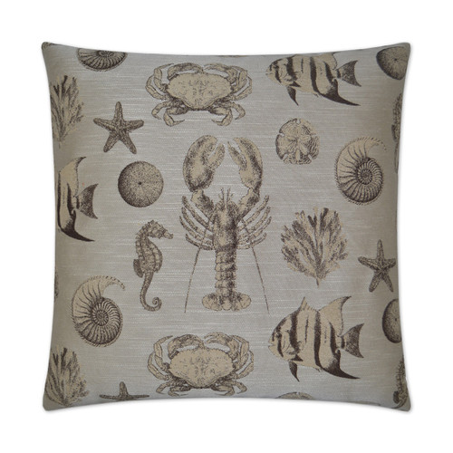 Vintage Inspired Sand Seafaring Pillow