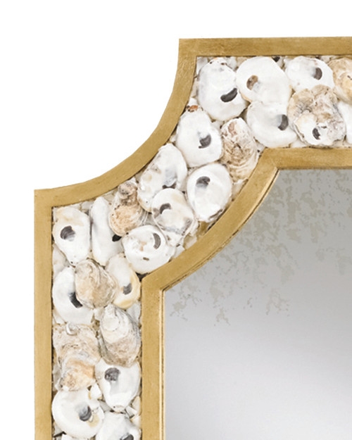 Margate Oyster Shell Mirror close up details