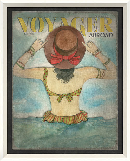 Voyager Abroad Art - July 1989 white frame