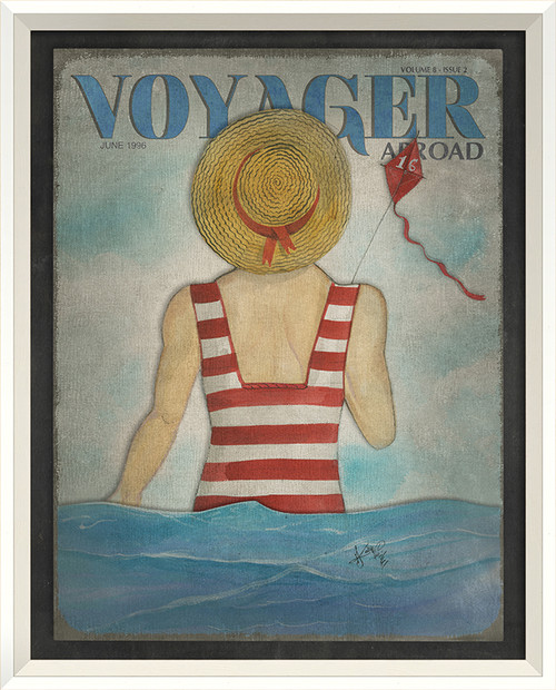 Voyager Abroad Art - June 1986 white frame