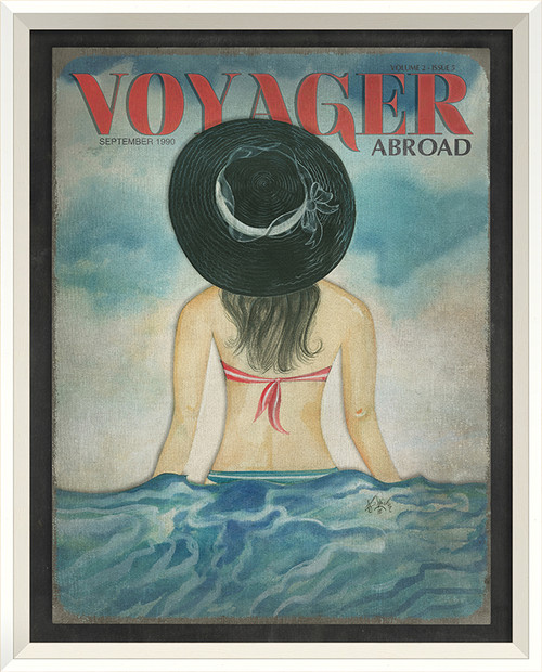 Voyager Abroad Resort Art - September 1990 white frame