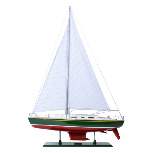 Omega 46 Sailboat Model - Red and Black Hull