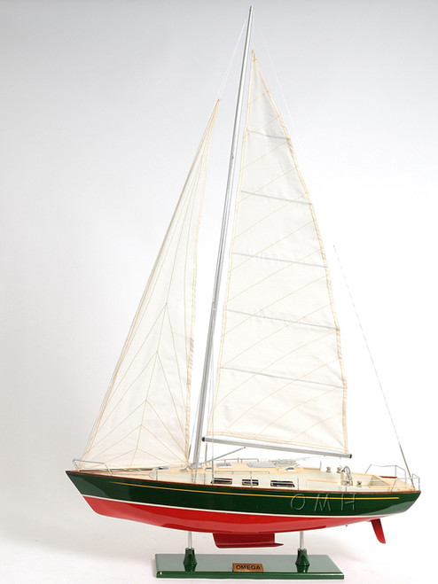 Omega 46 Sailboat - Red and Black Hull