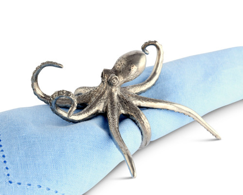 Pewter Octopus Napkin Ring