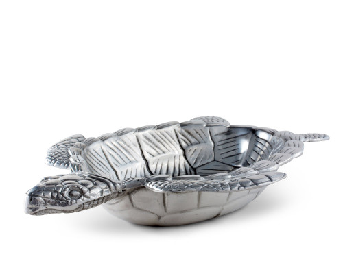 Sea Turtle Polished Oval Serving Bowl