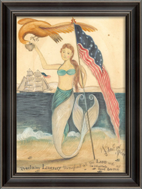Mermaids Proclaim Liberty Kolene Spicher Art  Mermaids Proclaim Liberty Kolene Spicher Art