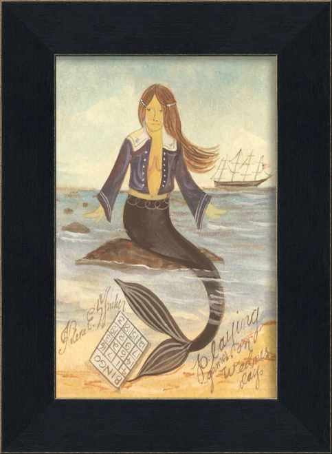 Playing Games on Wednesday Small Mermaid Art