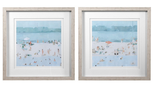 Sea Glass Sandbar Framed Prints 