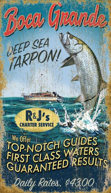 Boca Grande Tarpon Fishing Custom Art