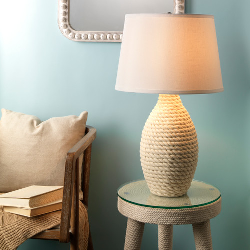 Maritime Rope Wrapped Table Lamp lifestyle image