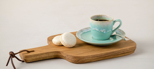 Taormina Aqua Coffee Cup and Saucer Sets table example