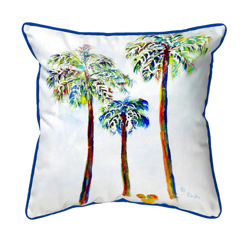 Three Palms Large Indoor-Outdoor Pillow