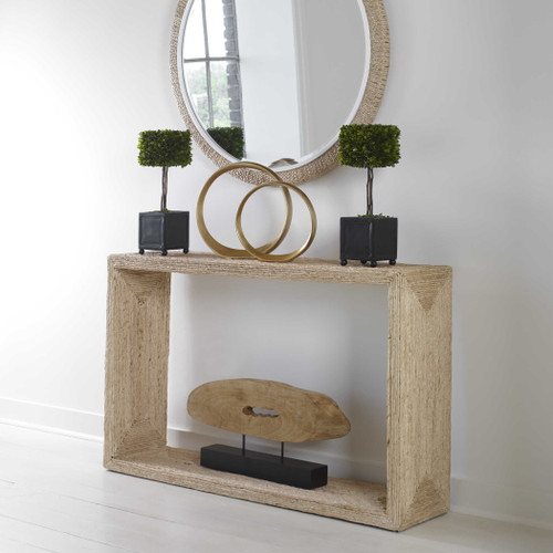 Aurora Coastal Console Table with Robinson mirror