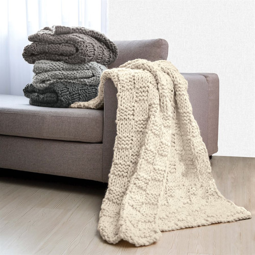 Chess Knit Throw - all colors