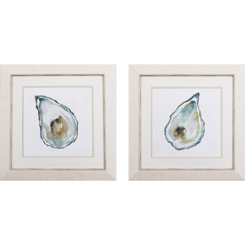 Atlantic and Pacific Oyster Shell Prints