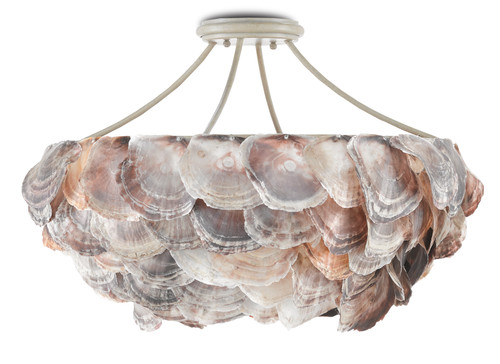 Seahouse Shell Chandelier light off