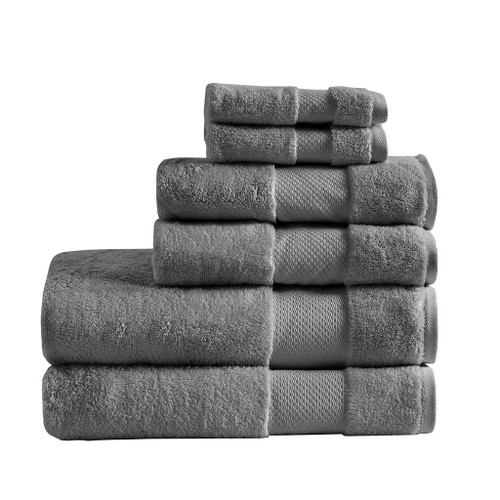 Turkish Cotton Stormy Grey Bath Towel Set
