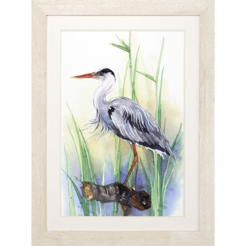 Colorful Heron II Framed Art