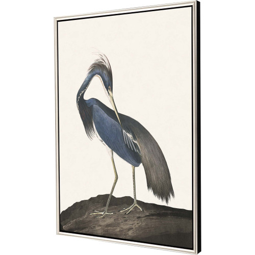 Great Blue Heron II Framed Canvas Art side view